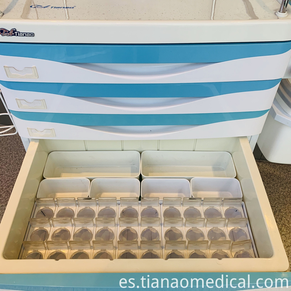 Carro de tratamiento de acero ABS para hospitales Hospital ABS Steel Treatment Trolley